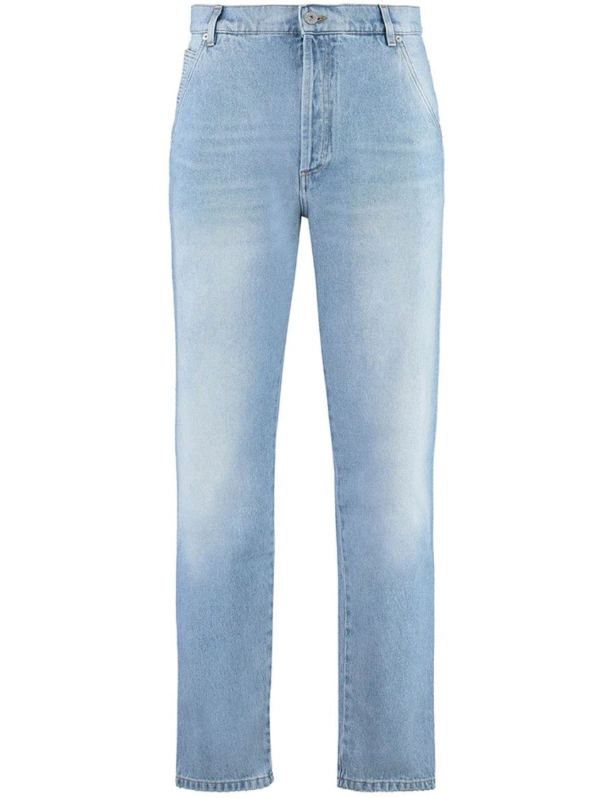 Balmain Cropped Straight Jeans