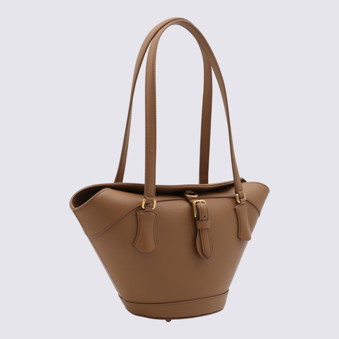 Dolce & Gabbana Brown Leather Capri Satchel
