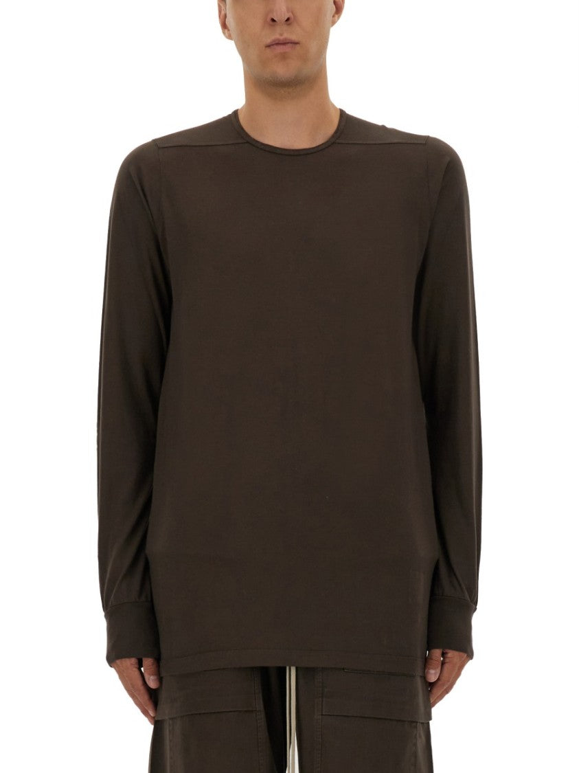 Drkshdw By Rick Owens Long-Sleeved T-Shirt With Design And Clean Finish