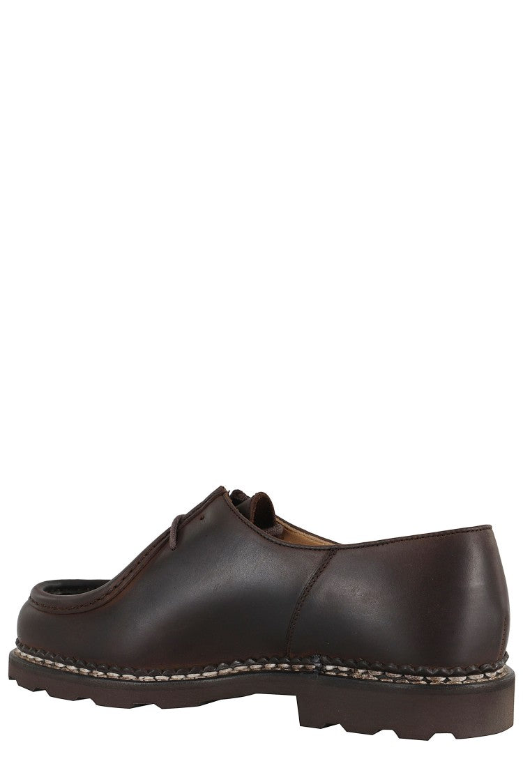 Paraboot Brown Michael Marche Ii Moc-Toe Leather Derby Shoes