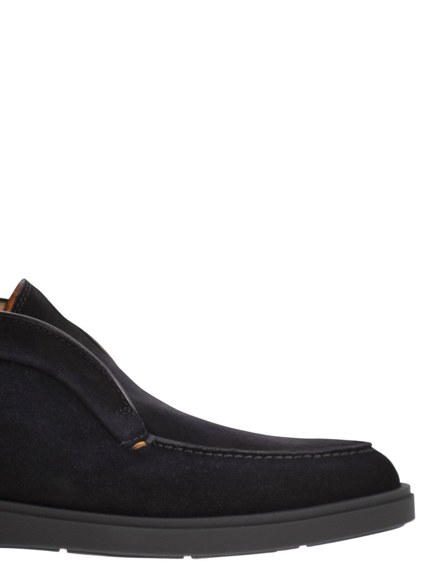Santoni Suede Leather Desert Boot