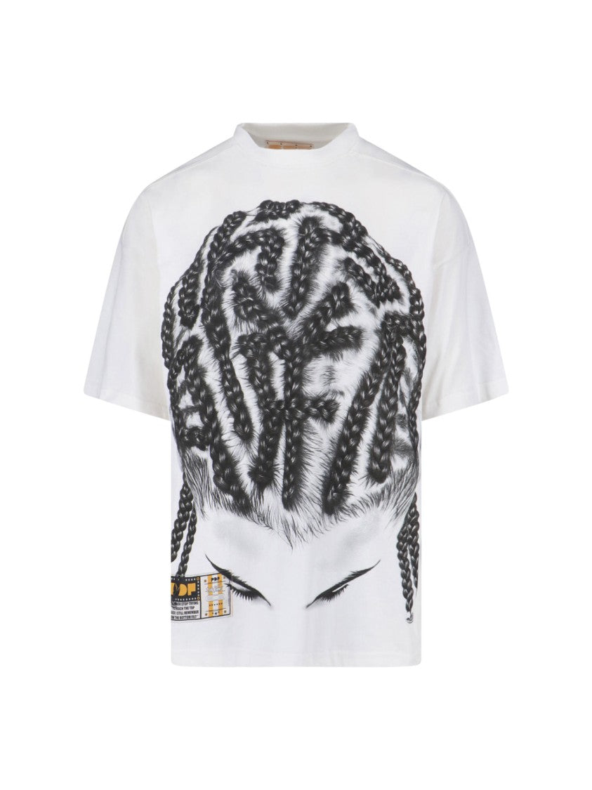 Pdf "Braids" T-Shirt – White