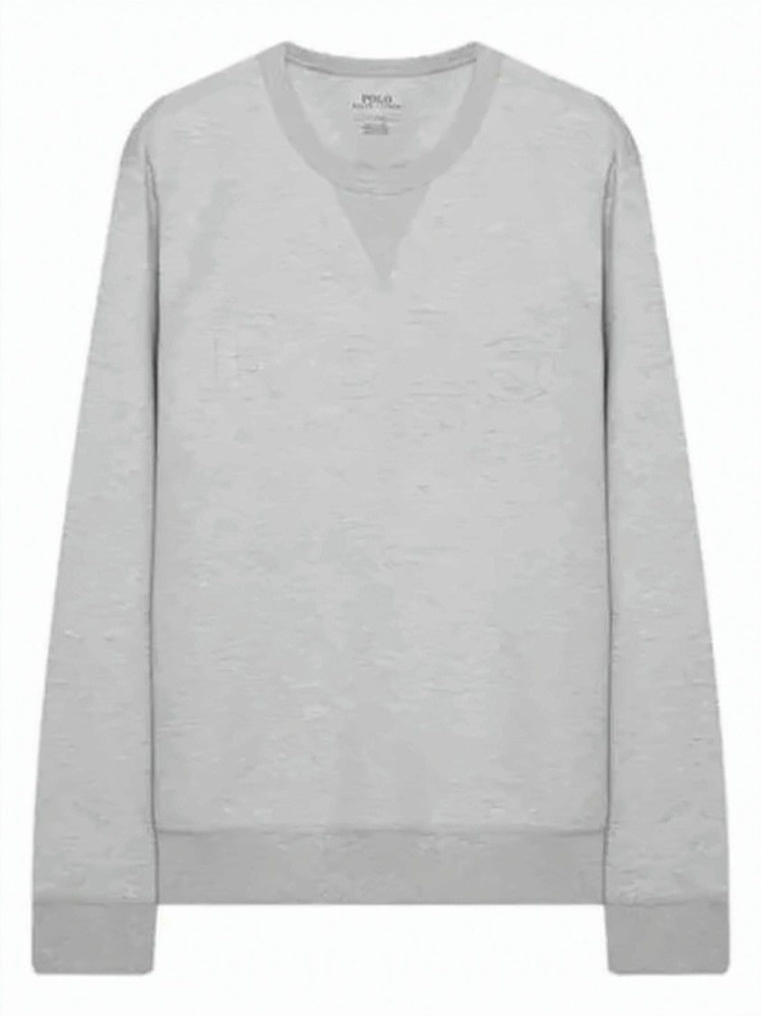 Polo Ralph Lauren Long Sleeve Grey Sweatshirt With V-Stitch Detail