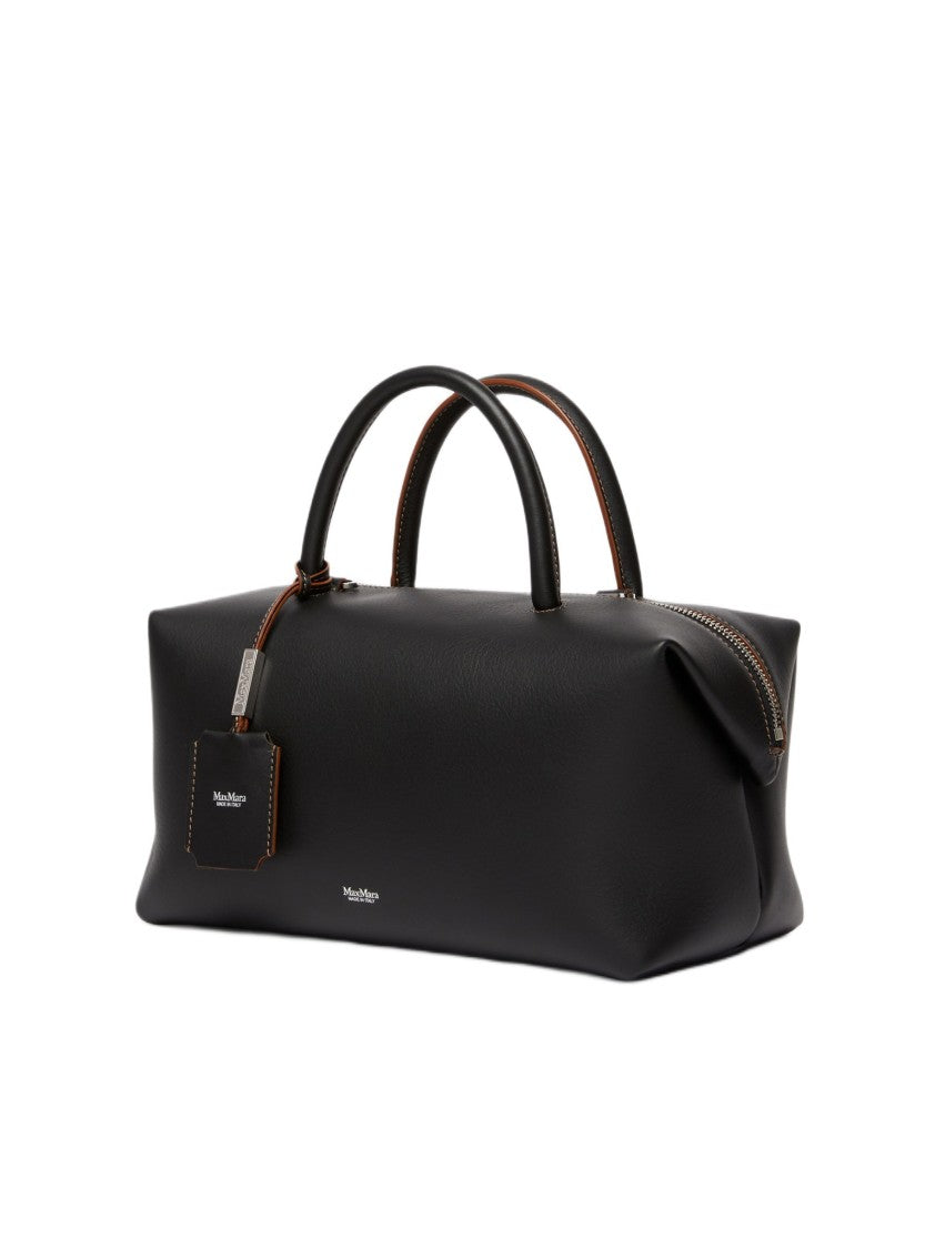 Max Mara Structured Handbag With M-Shaped Folded Sides