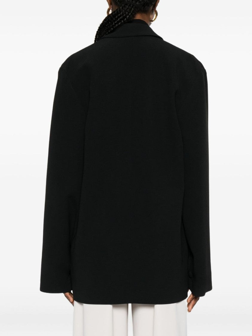 Alberta Ferretti Tailored Black Jacket With Boxy Silhouette