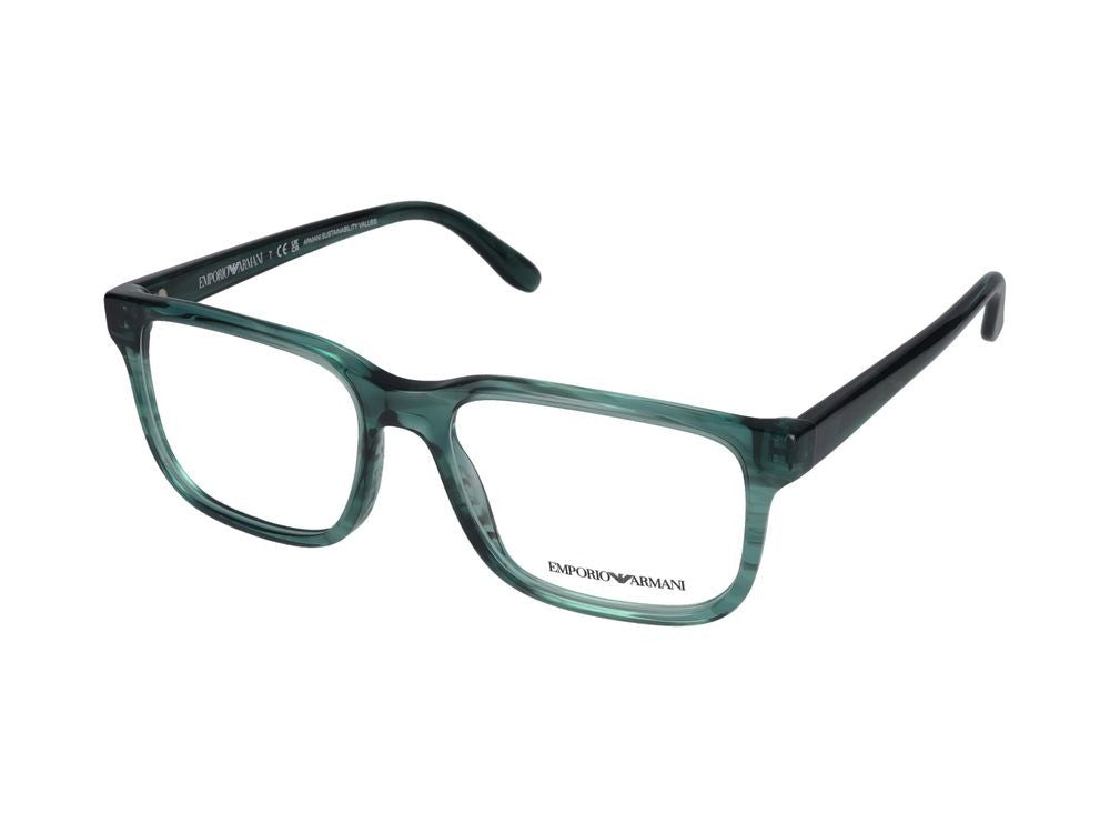 Emporio Armani Eyeglasses 0Ea3218 5168 Striato Verde 55/17/145