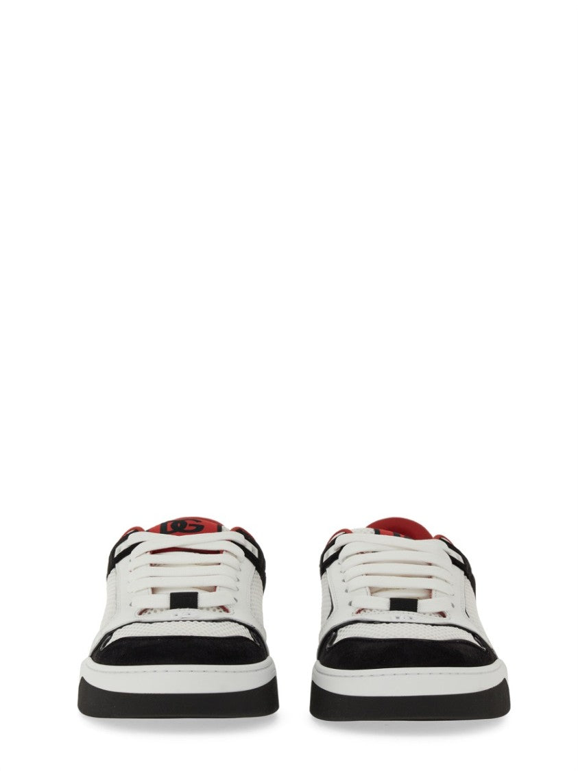 Dolce & Gabbana Leather And Mesh Sneaker