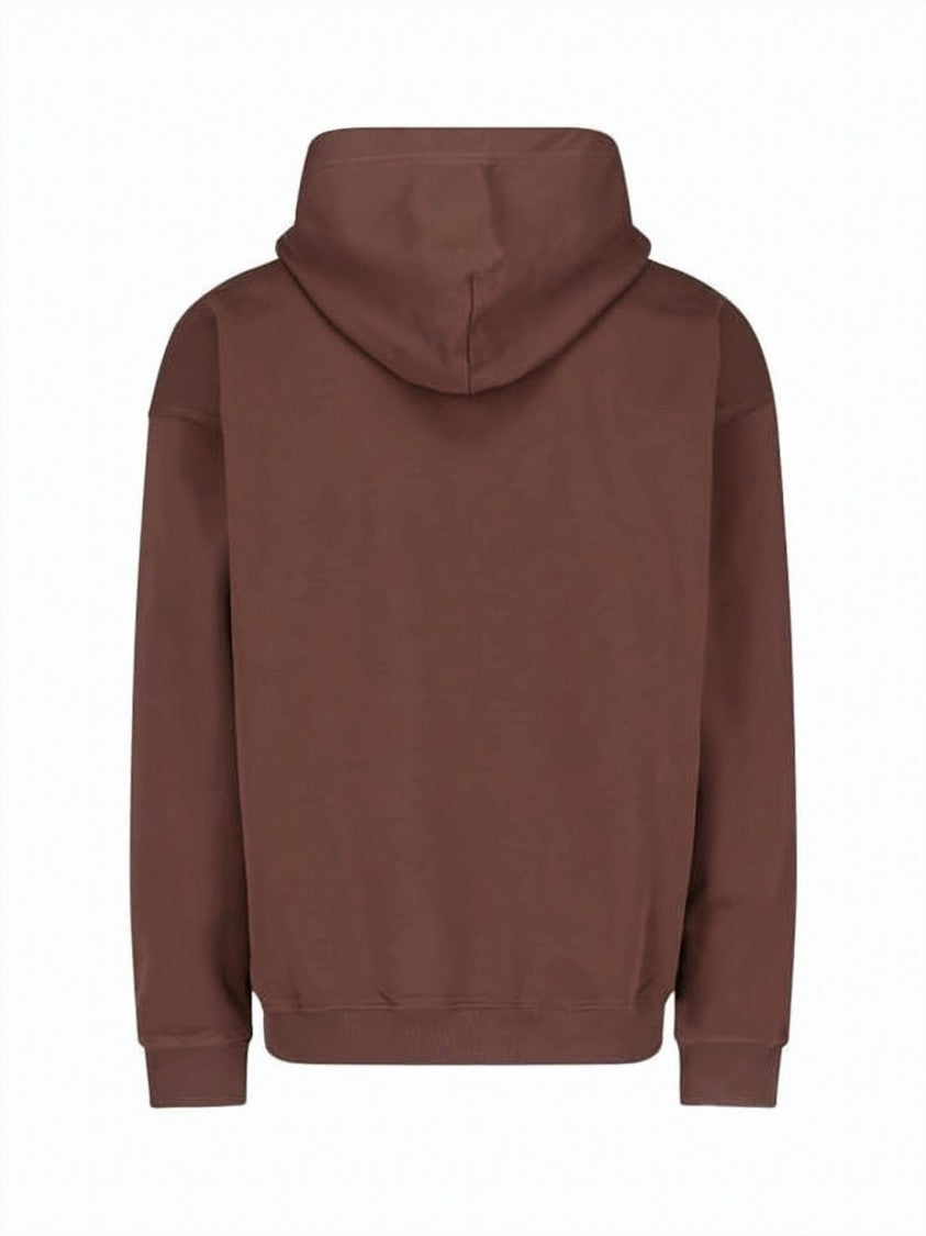 Diesel Boxy Silhouette Brown Hoodie With Kangaroo Pocket