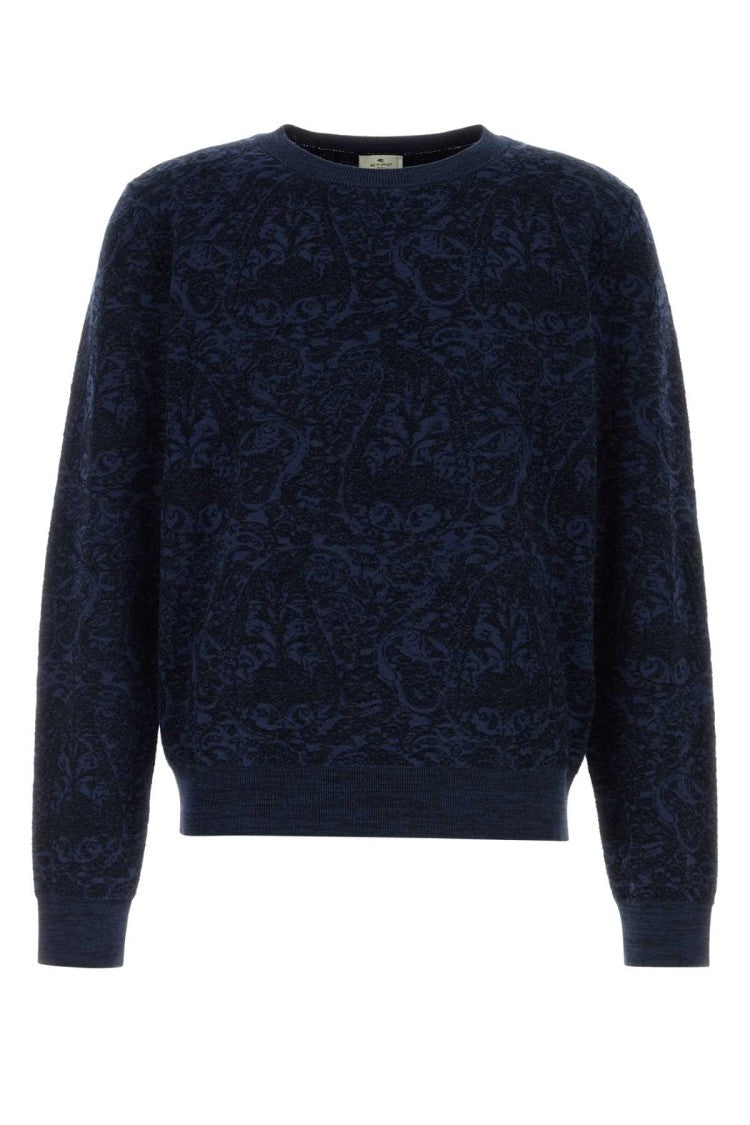 Etro Embroidered Cotton Blend Sweater