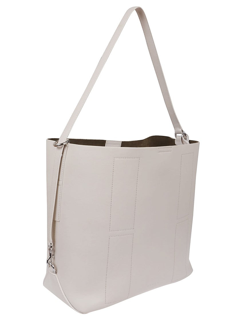 Hogan Spacious Leather Hobo Bag