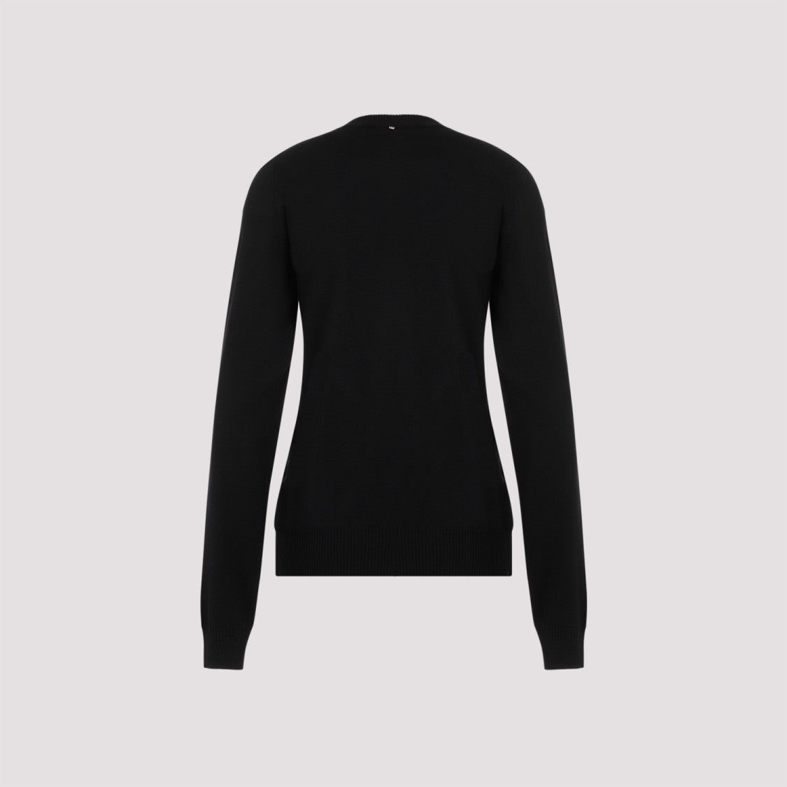 Sportmax Holiday Cutout Black Virgin Wool Pullover