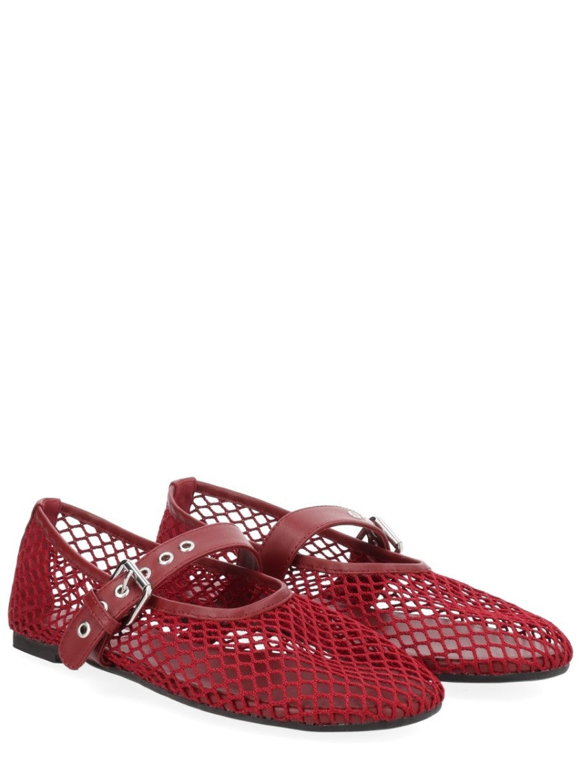 Senso Carina Pointed Mesh Buckle Flats