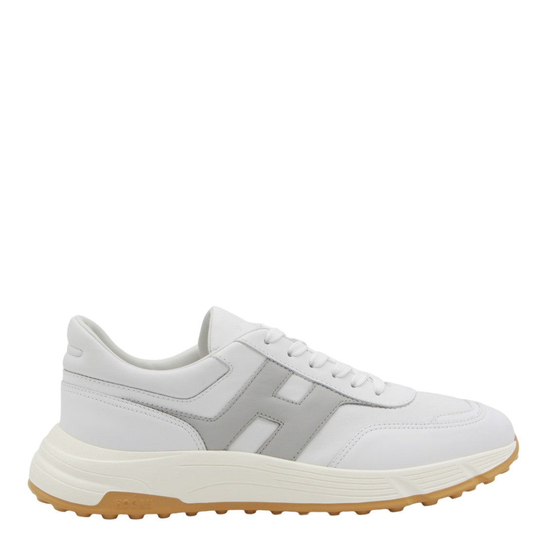 Hogan Sole Sneakers With Textured Gum Outsole