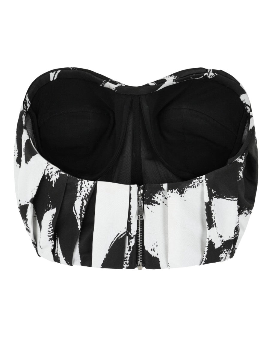 Alexander Mcqueen Graffiti Bustier Top