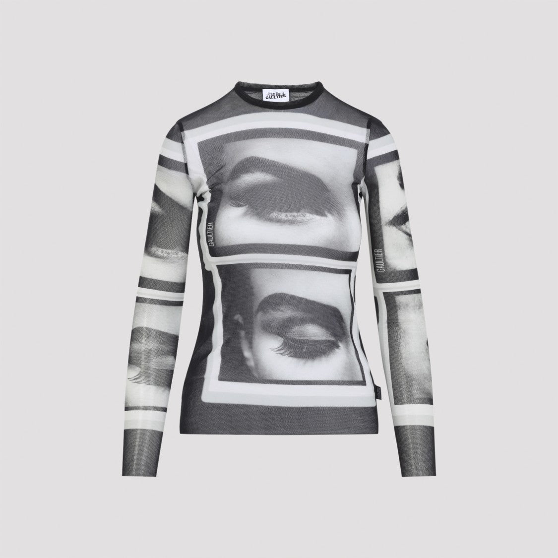 Jean Paul Gaultier Eyes And Lips Polyamide Long-Sleeve Top