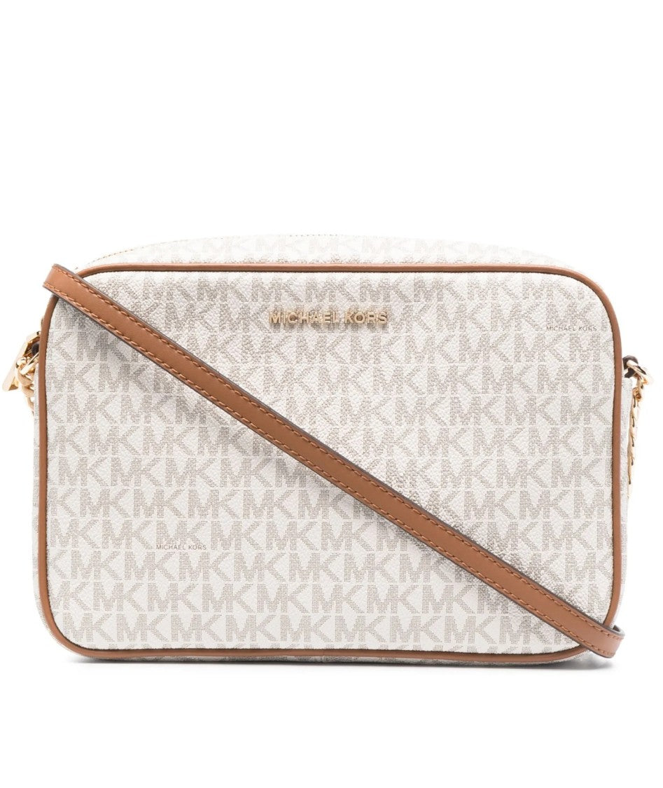 Michael Kors Rectangular Shoulder Bag With Signature Logo Pattern
