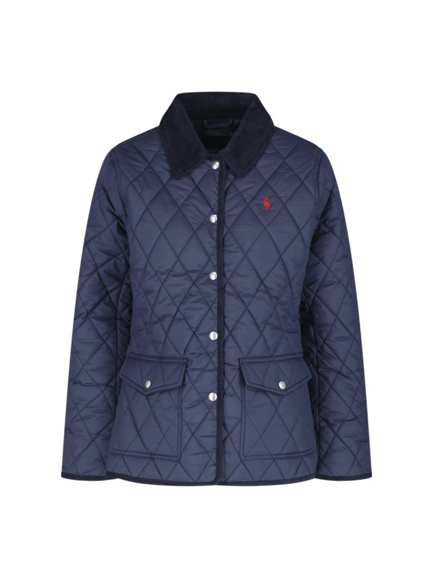 Polo Ralph Lauren Green Quilted Corduroy Collar Jacket