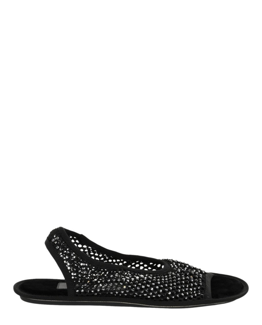 Ferragamo Anio Crystal Embellished Slingback Sandals