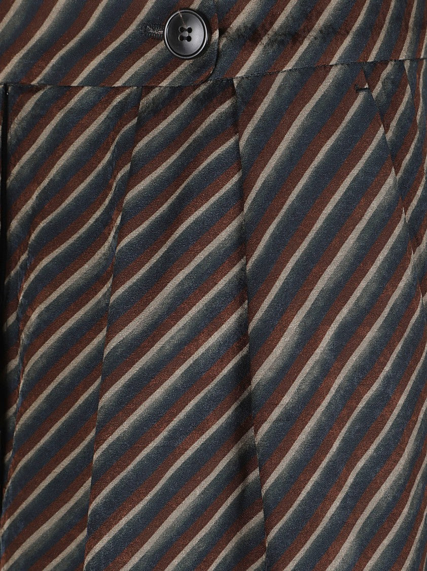 Dries Van Noten Wide-Leg Trousers In 605 Bottle