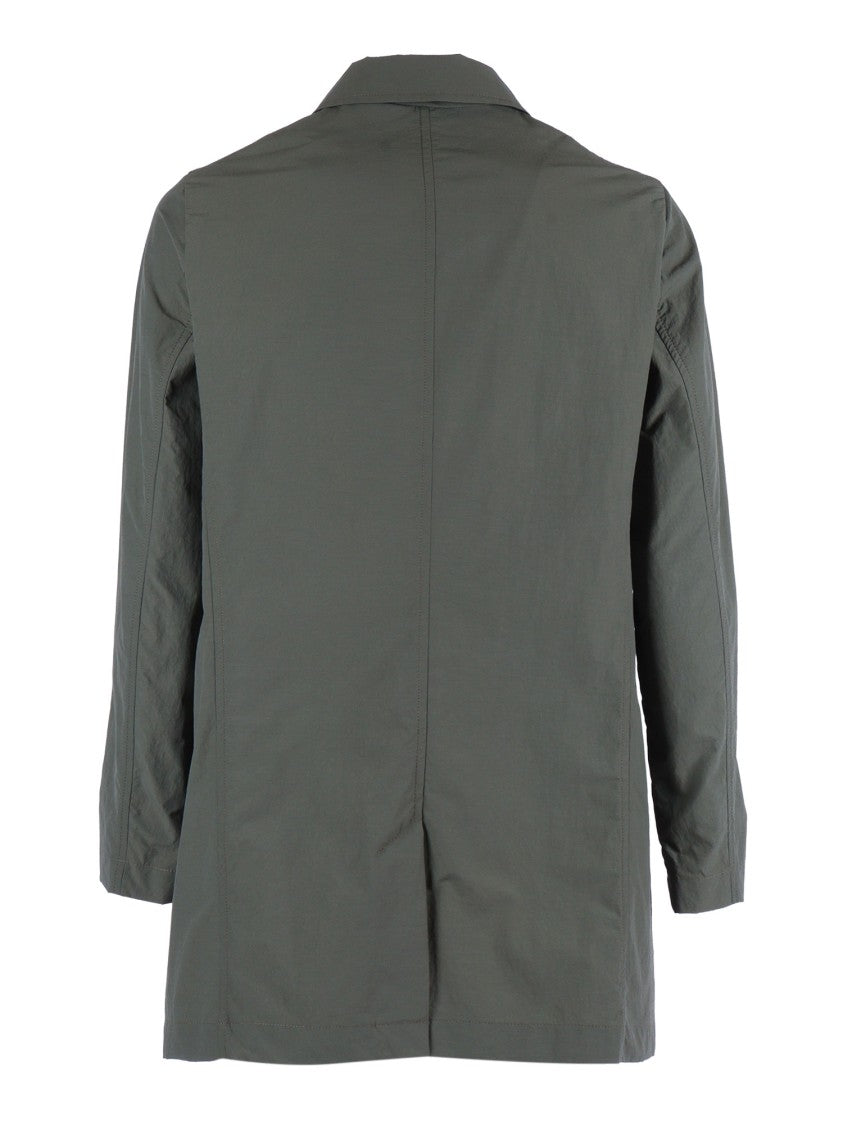 Camplin Concealed Button Mid Length Coat