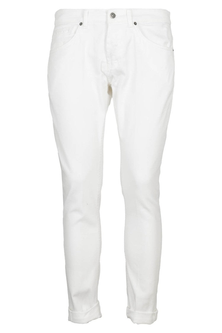 Dondup White George 5 Slim-Fit Five-Pocket Pants