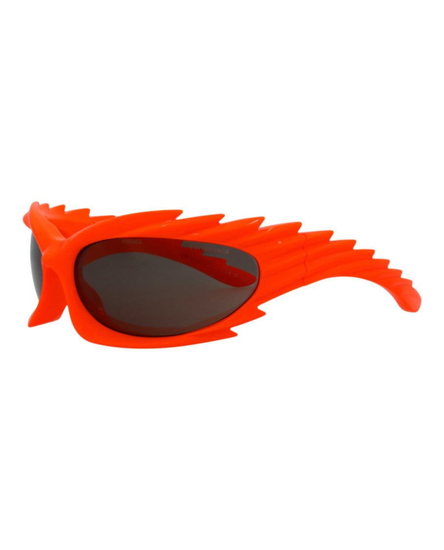 Balenciaga Shield-Frame Bio Injection Sunglasses With Textured Wing Design