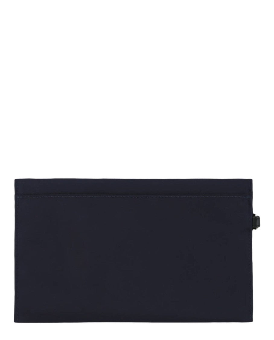 Burberry Logo-Embellished Black Nylon Pouch With Slip Pockets