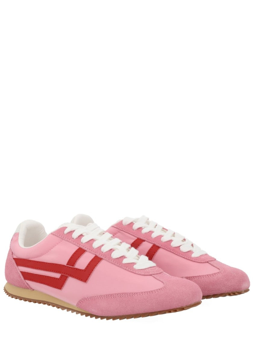 Pro-Keds Pink Suede Leather Stripes Sneakers