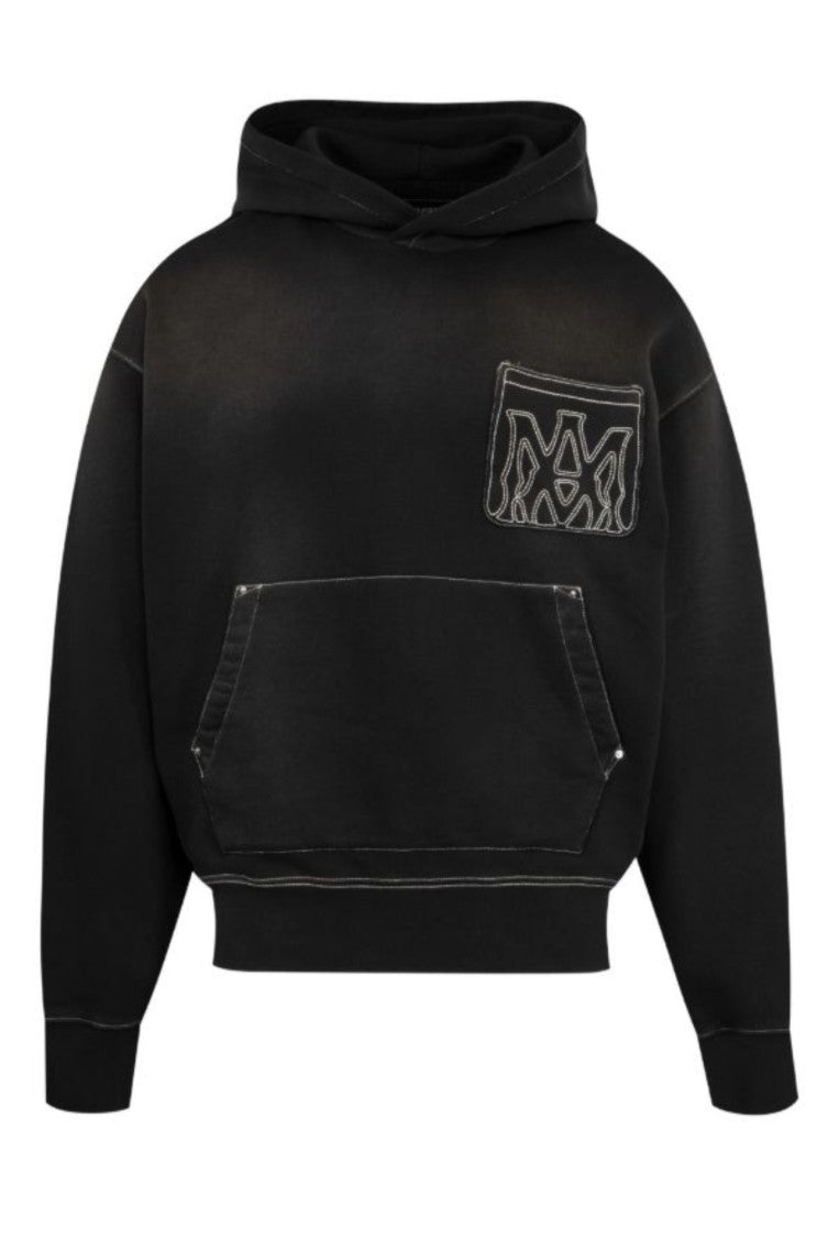 Amiri Black Outline Oversized Hoodie