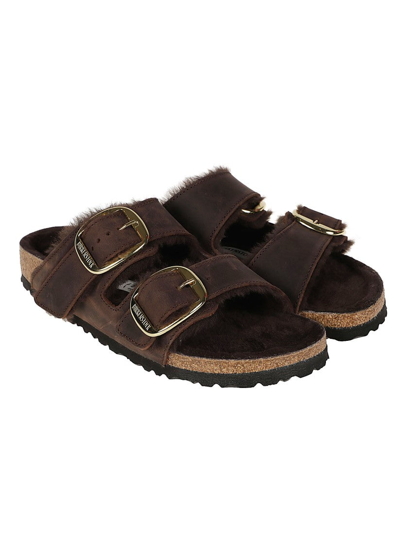 Birkenstock Arizona Bb Leather Shearling Sandals