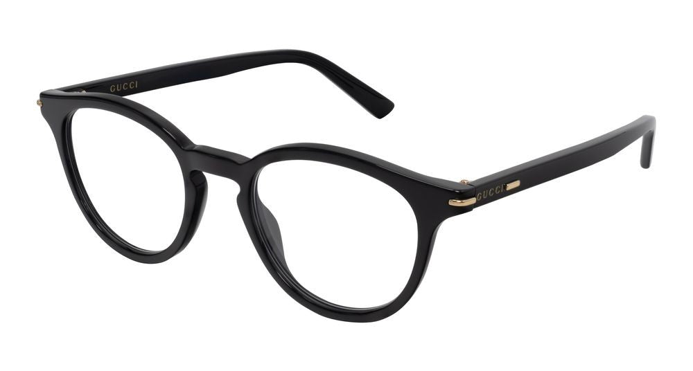 Gucci Black Bold Round Acetate Eyeglasses