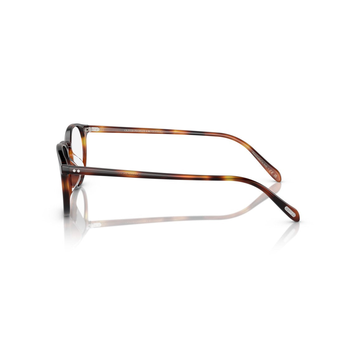 Oliver Peoples 0Ov5004 Classic Round Tortoiseshell Eyeglasses With Keyhole Bridge
