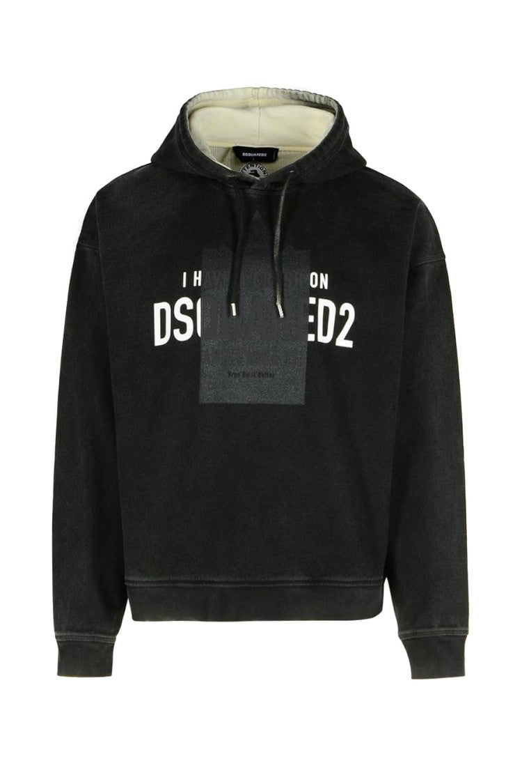 Dsquared2 Black Drawstring Hoodie