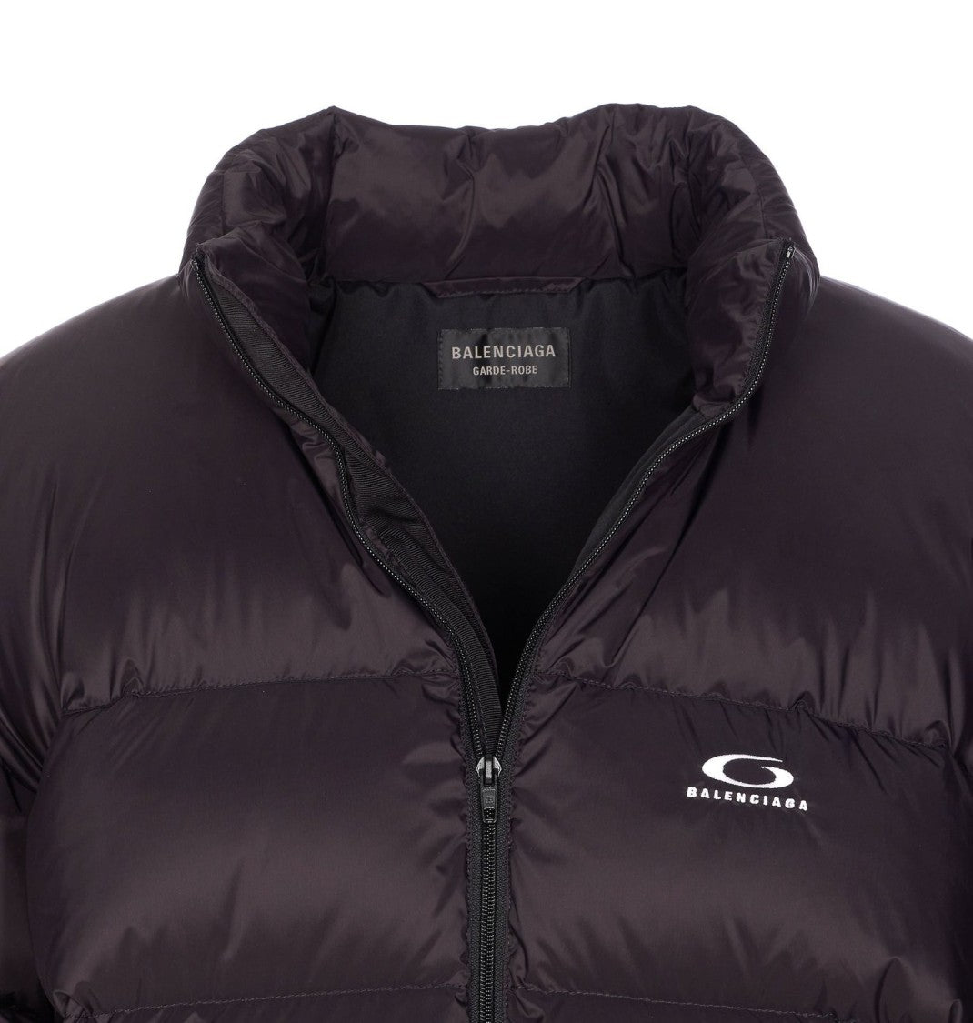 Balenciaga Logo Puffer Jacket – Black