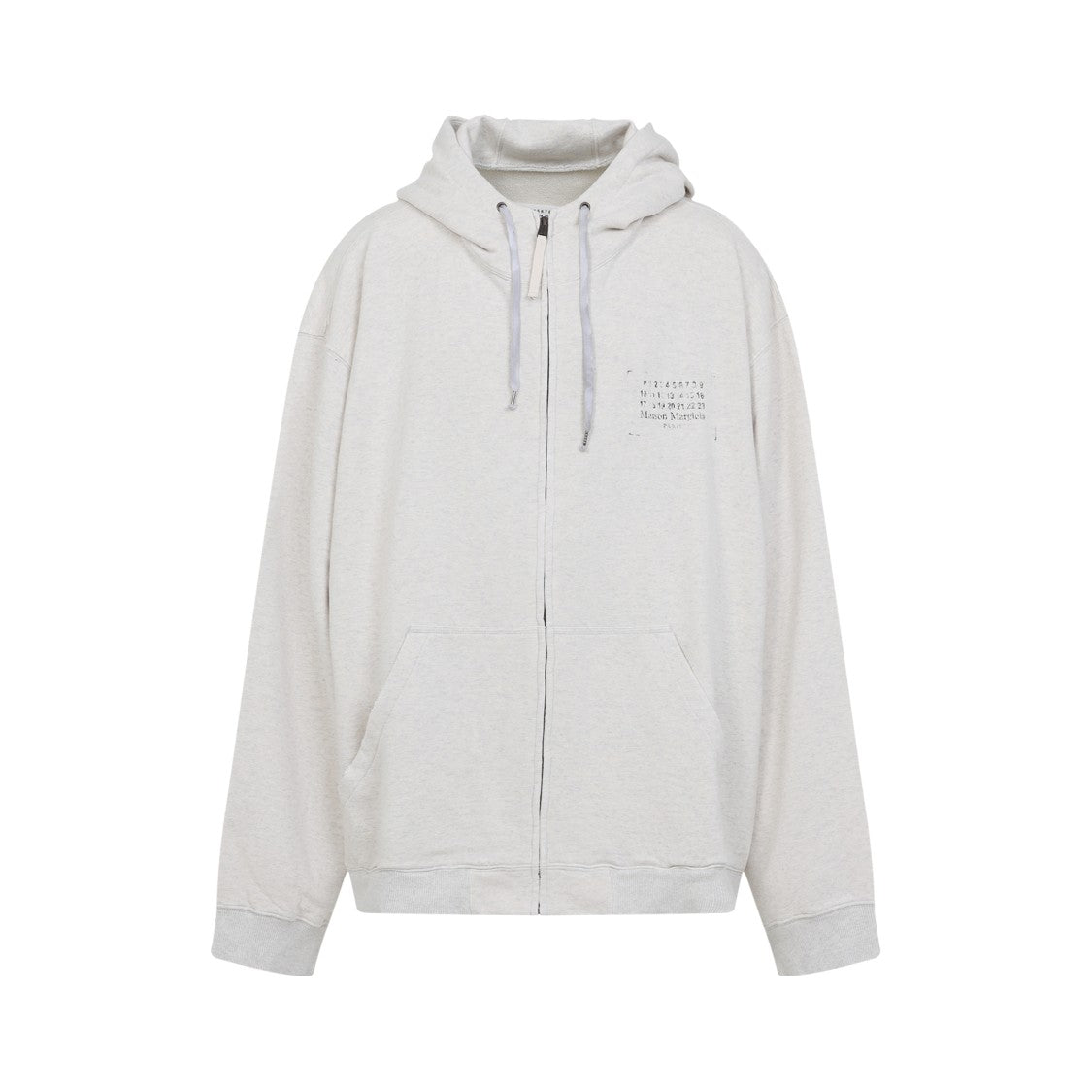 Maison Margiela Relaxed-Fit Cotton Zip-Up Sweatshirt With Spacious Hood