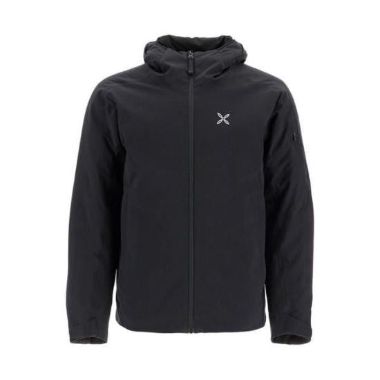 Montura Minimalist Black Insulated Jacket With Hood And Full Front Zip