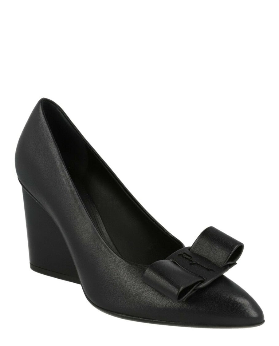 Ferragamo Viva 85 Leather Pumps