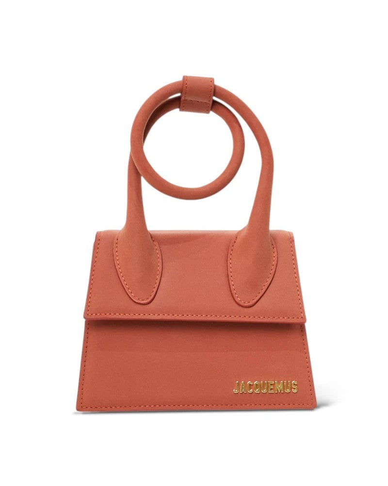 Jacquemus Le Chiquito Noeud Nabouk Clay