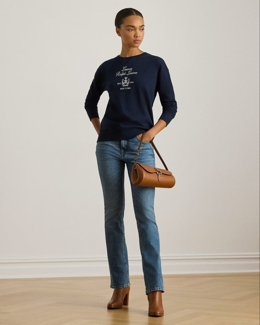 Lauren Ralph Lauren Navy Blue Kappy Recycled Sweatshirt