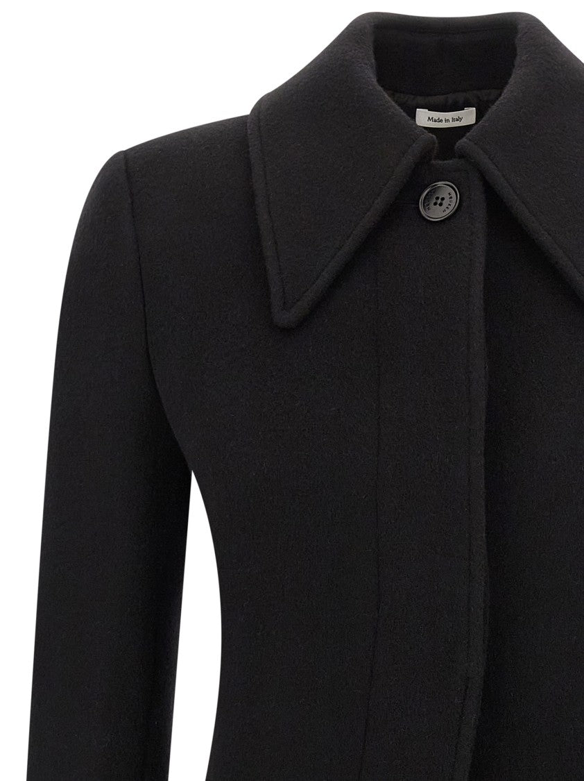 Mcqueen Hourglass Silhouette Wool And Cashmere Blend Coat
