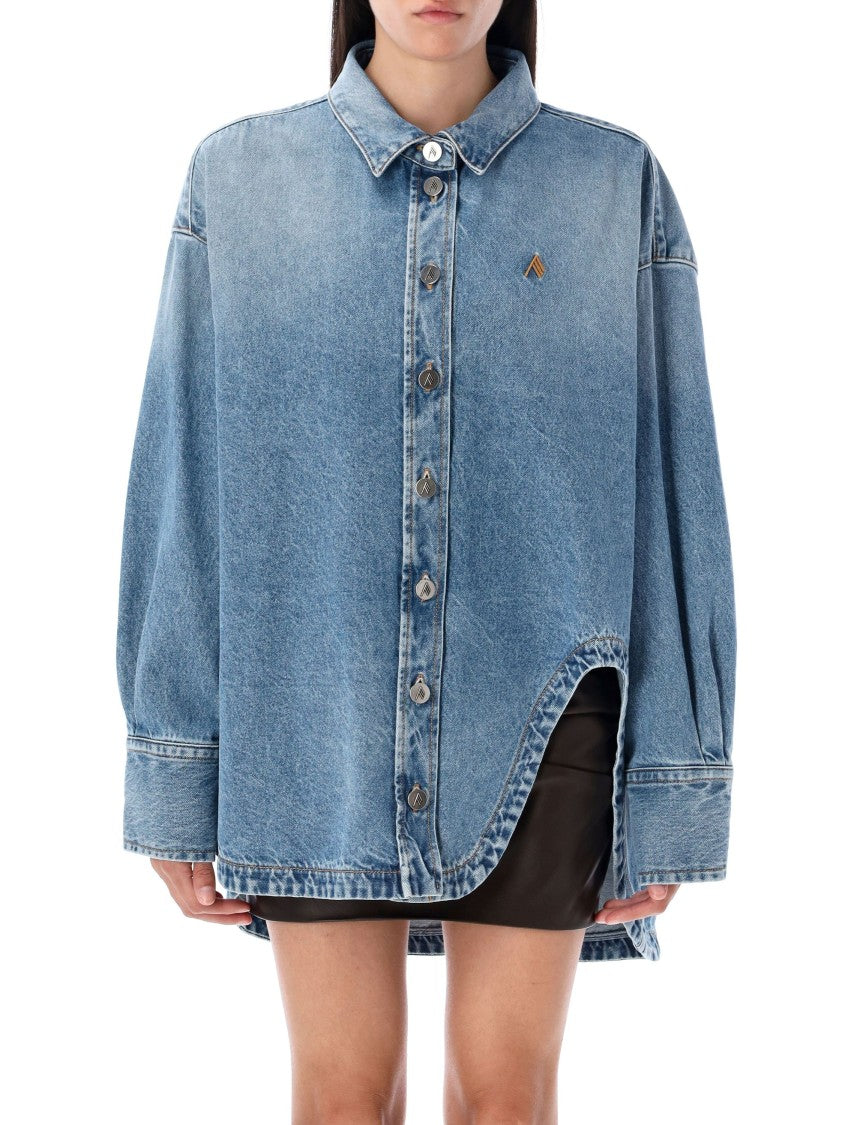 The Attico Diana Denim Shirt Jacket
