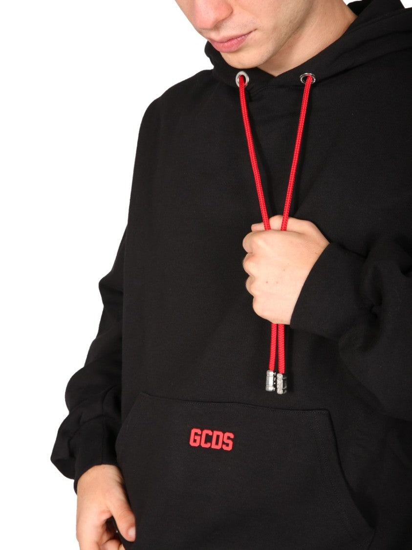 Gcds Relaxed Fit Black Hoodie