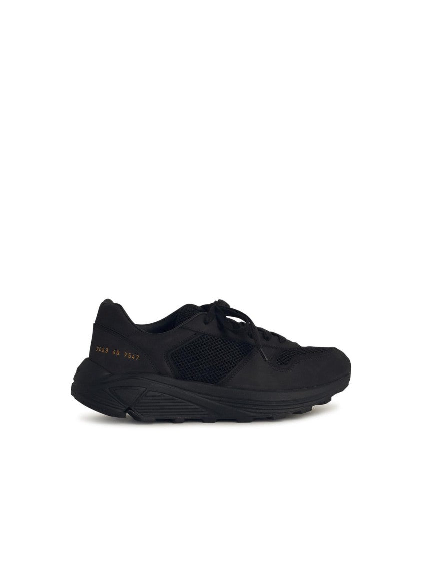Common Projects Runner' Black Leather Blend Sneakers