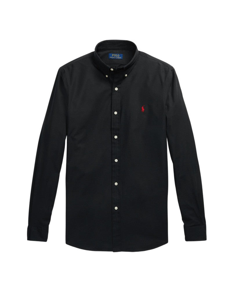 Polo Ralph Lauren Polo Black Shirt With Button-Down Collar