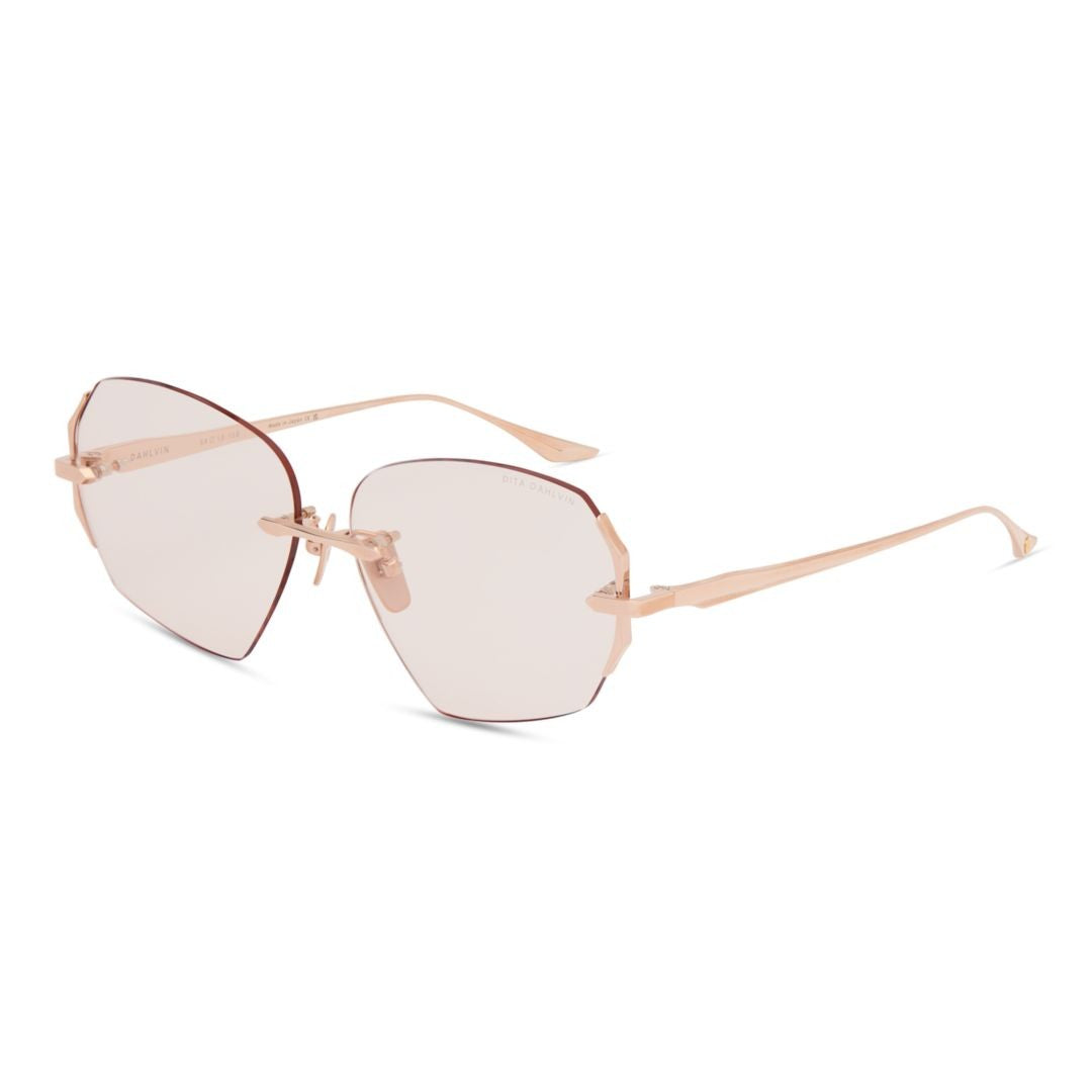 Dita Dahlvin Rimless Sunglasses With Irregular Lenses