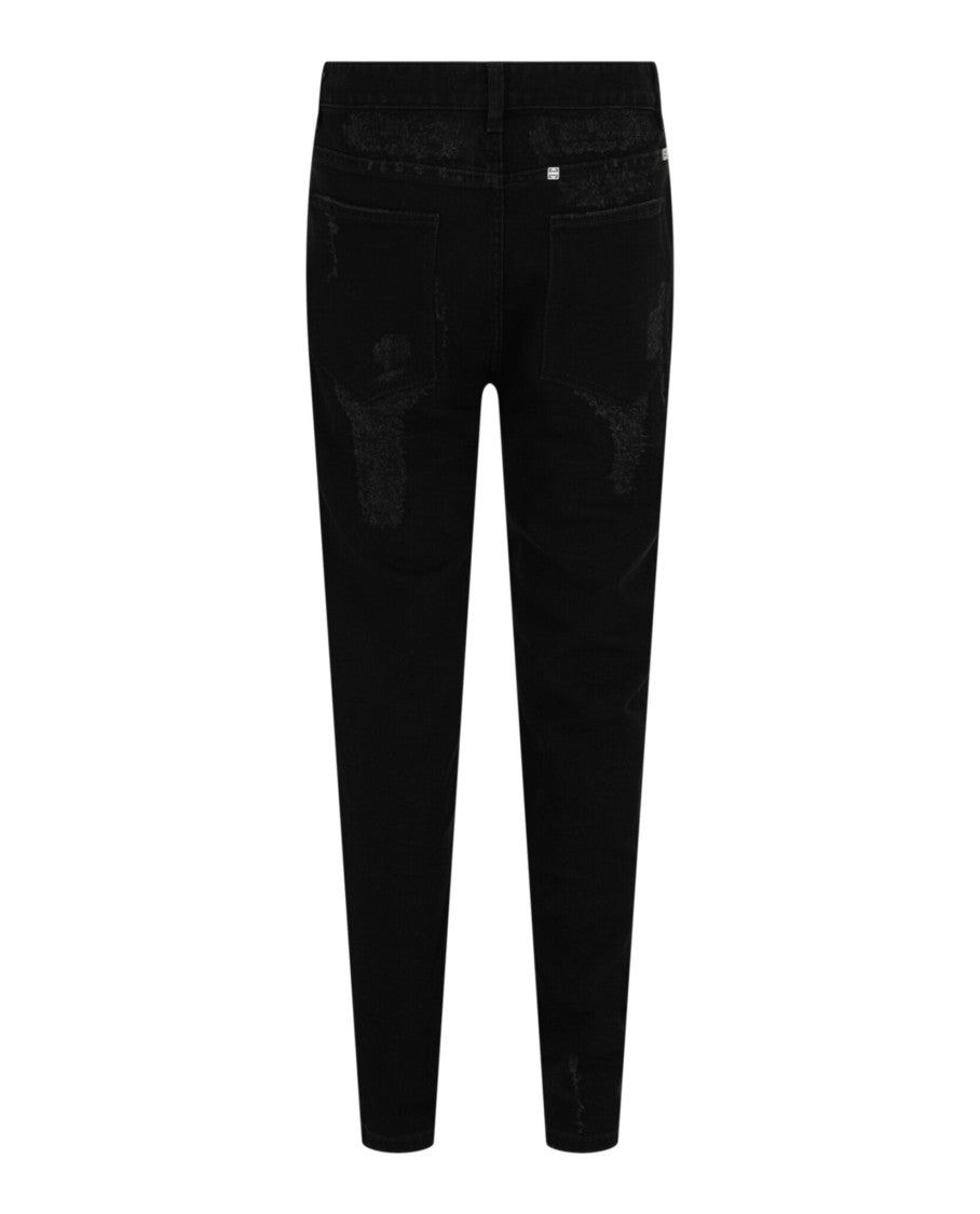 Givenchy Slim Fit Destroyed Denim Jeans