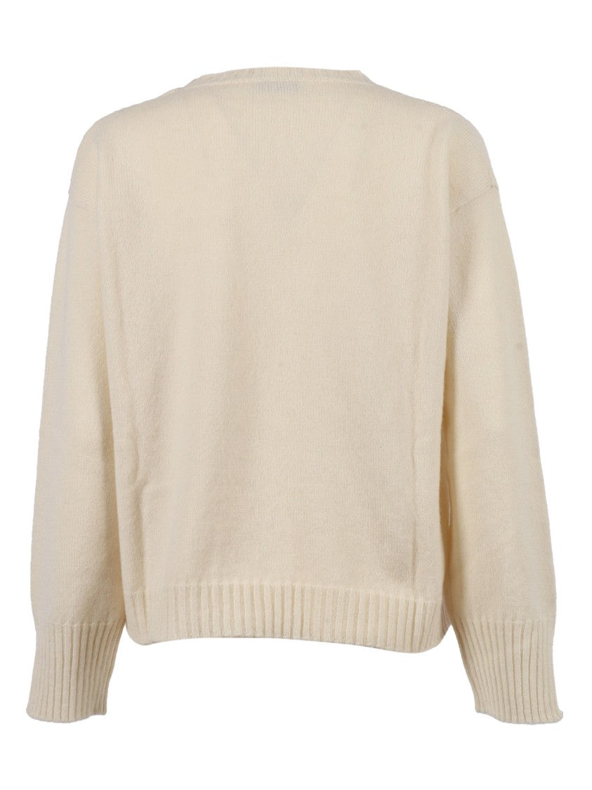 Kangra Cashmere Boxing Crew Neck With Dropped Wrists