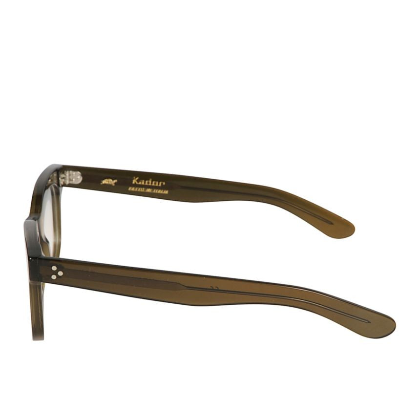 Kador Heritage Bold Rectangular Eyeglasses With Translucent Brown Finish