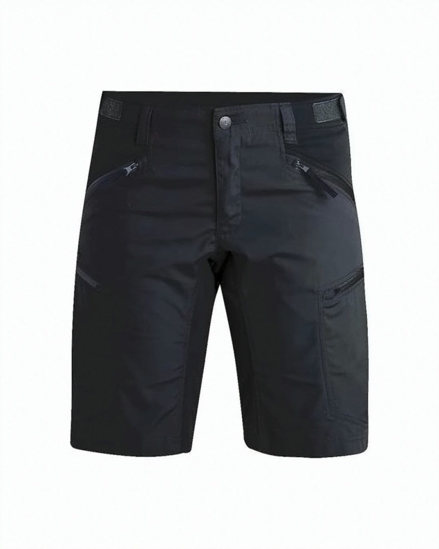 Lundhags Fitted Black Shorts With Zippered Pockets