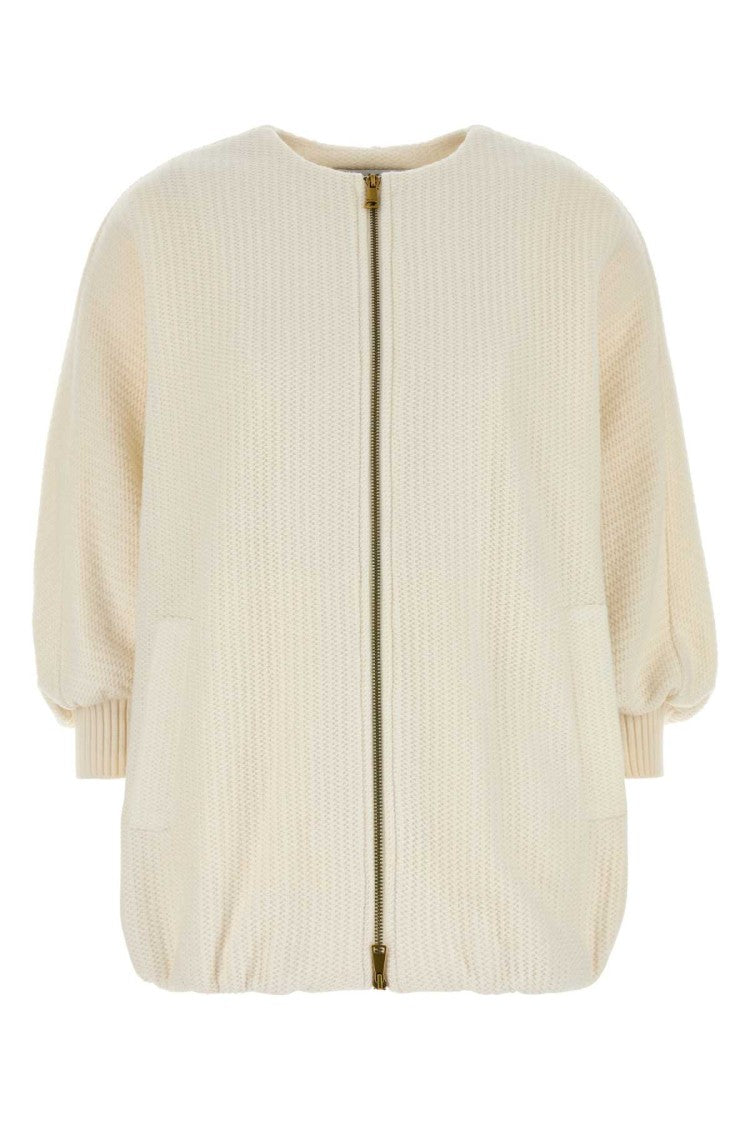 Max Mara Ivory Wool Blend Cirino Jacket